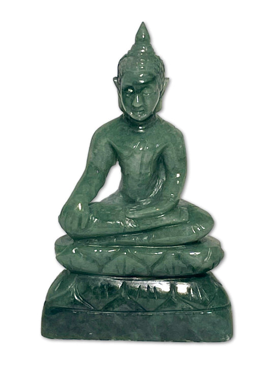 Buddha Figur aus Burma Jade - Handgeschnitzt - AAA Qualität #5136