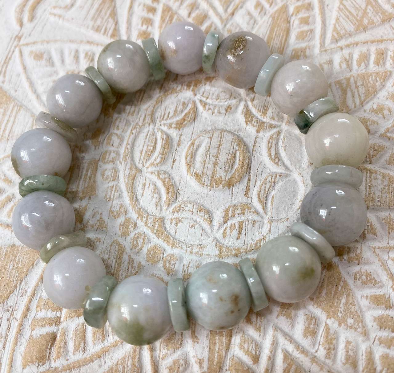 Burma Jade - Edelstein - Edelsteinarmband - Schmuck Armband #5144