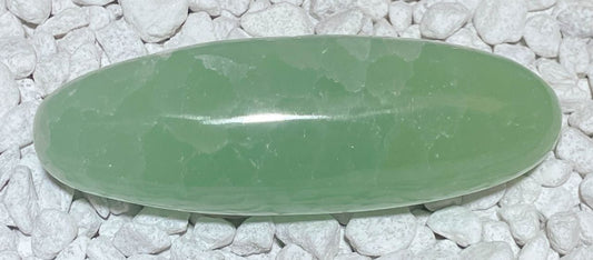 Caribbean Calcit Seifenstein - Handschmeichler - Auflagestein - Palmstone - Massagestein - Edelstein - poliert #7103