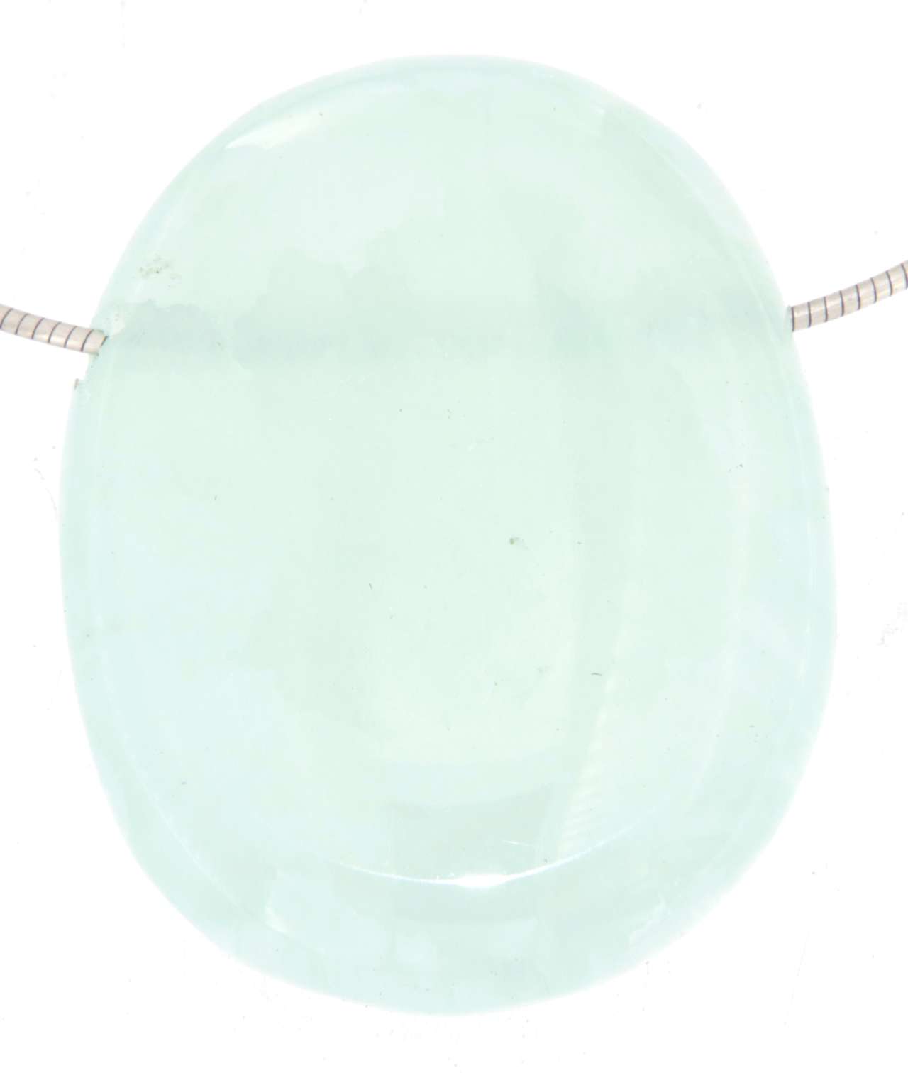 Calcit grün Trommelstein Edelstein Schmuck Ketten Anhänger - A Qualität #5740