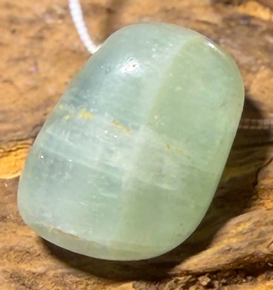 Calcit grün Trommelstein Edelstein Schmuck Ketten Anhänger - A Qualität #7056 - seelensteinchen