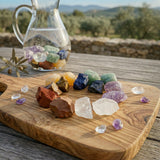 Chakra Edelsteine Wasseraufbereitung - Edelsteinwasser ca. 600g - Wassersteine - Wasser energetisieren - Rohsteine
