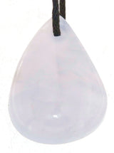 blauer Chalcedon Cabochon Trommelstein Edelstein Schmuck Anhänger - A Qualität #7144