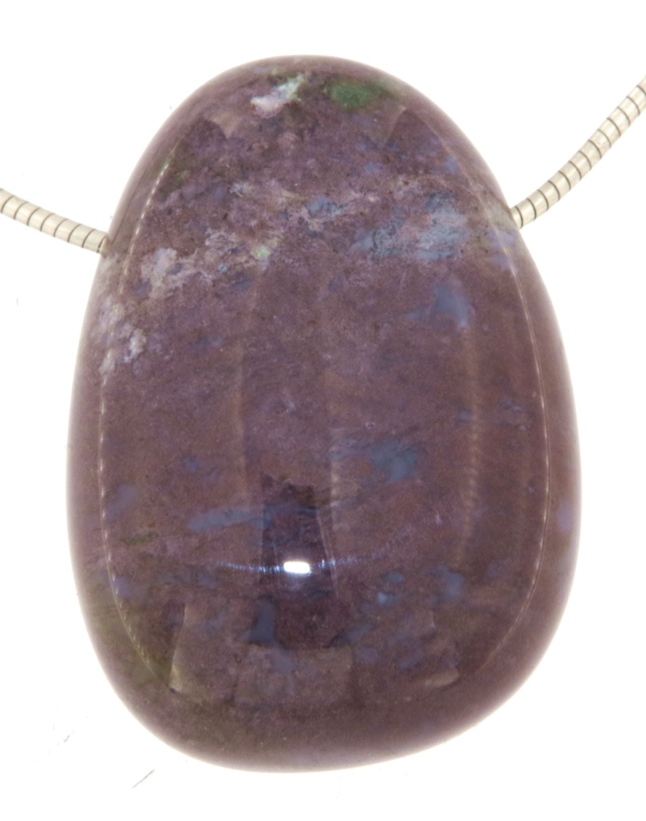roter Chalcedon Edelstein Trommelstein Schmuck Ketten Anhänger - A Qualität #5695