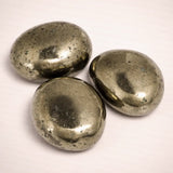 Pyrite - Chalcopyrite - Gemstone - Tumbled Stone - Palm Stone - A Quality #6504