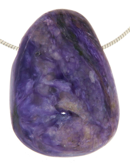 Charoit Trommelstein Edelstein Schmuck Anhänger - A Qualität - #6721