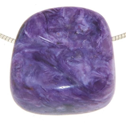 Charoit Trommelstein Edelstein Schmuck Ketten Anhänger - A Qualität - #5334