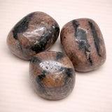 Chiastolith - Kreuzstein Edelstein - Trommelstein - Handschmeichler - A Qualität #5518 - seelensteinchen