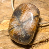 Chiastolith - Kreuzstein Trommelstein Edelstein Schmuck Ketten Anhänger - A Qualität #0154