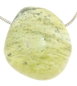 Chita Serpentina Tambor de piedra gema Joyas Collar Colgante #6336