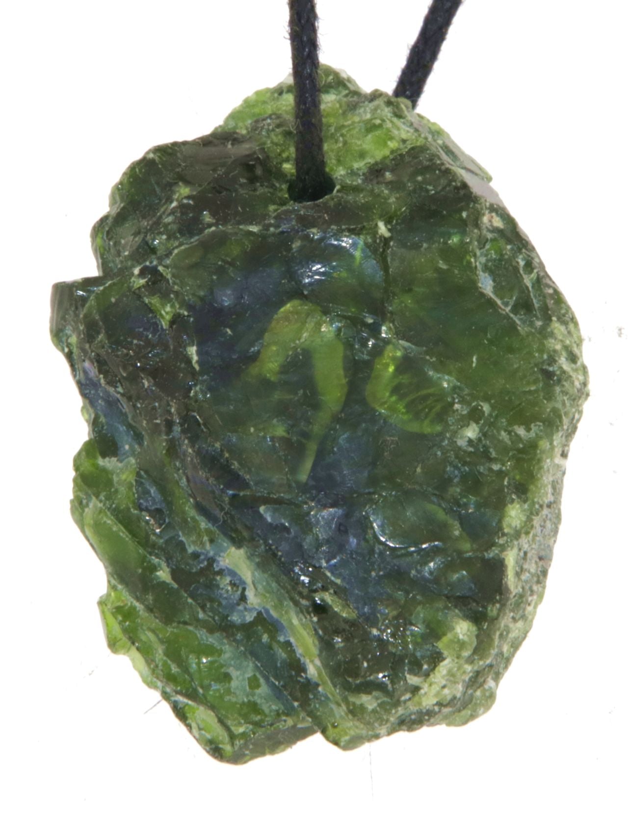 Chromdiopsid Trommelstein - Edelstein - Schmuck Ketten Anhänger - A Qualität #0151