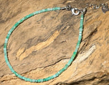 Chrysopras facettiert Edelstein Schmuck Armband - 925er Silber - #7367