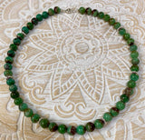 Collar de crisoprasa - Collar de piedras preciosas - Piedra preciosa - Collar - Joyas de plata 925 #2136