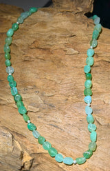 Chrysopras Edelstein Schmuck Kette - Collier aus - 925er Silber #6449 - seelensteinchen