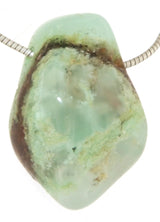 Chrysopras Trommelstein Edelstein Schmuck Anhänger - A Qualität #5266
