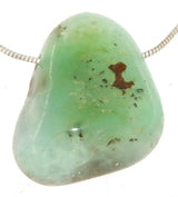 Chrysopras Trommelstein Edelstein Schmuck Ketten Anhänger - A Qualität #4052