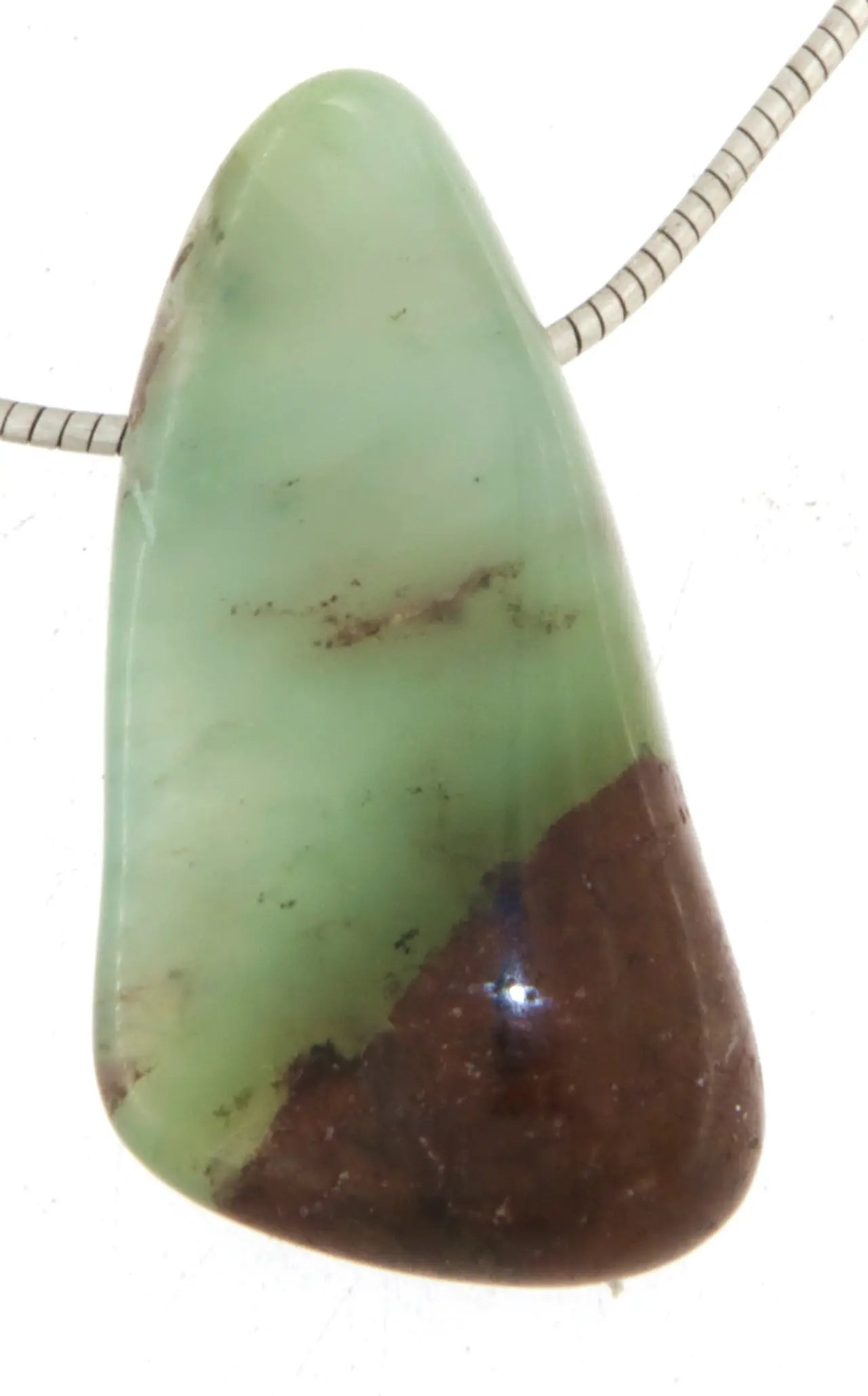 Chrysopras Trommelstein Edelstein Schmuck Ketten Anhänger - A Qualität #4083