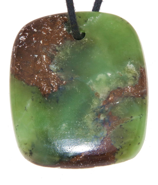 Chrysopras Trommelstein Edelstein Schmuck Ketten Anhänger - A Qualität #0255
