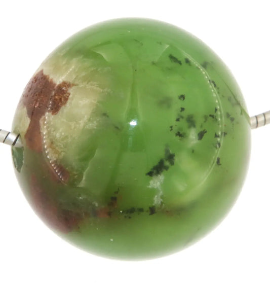 Chrysopras Kugel 18mm Schmuck Ketten Anhänger - Edelstein A Qualität #6836 - seelensteinchen