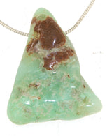 Chrysopras Trommelstein Edelstein Schmuck Ketten Anhänger - A Qualität #2569