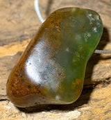 Chrysopras Trommelstein Edelstein Schmuck Ketten Anhänger Collier - A Qualität #6888 - seelensteinchen