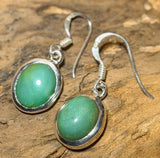 Elegant Chrysoprase Earrings - A Quality - 925 Sterling Silver #5800