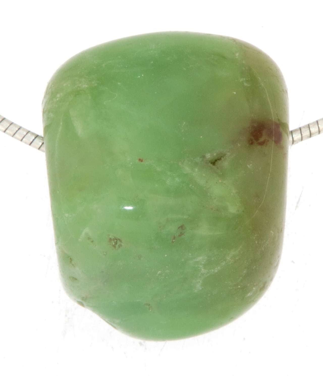 Chrysopras Trommelstein Edelstein Schmuck Ketten Anhänger - A Qualität #991
