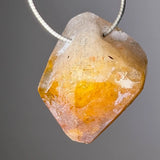 Citrin Rohstein Edelstein Trommelstein Schmuck Ketten Anhänger - A Qualität #6936 - seelensteinchen