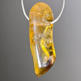 Punta de Citrino, Gema, Piedra Rodada, Joyería, Colgante de Cadena - sin tratar - Calidad A #6908 - seelensteinchen