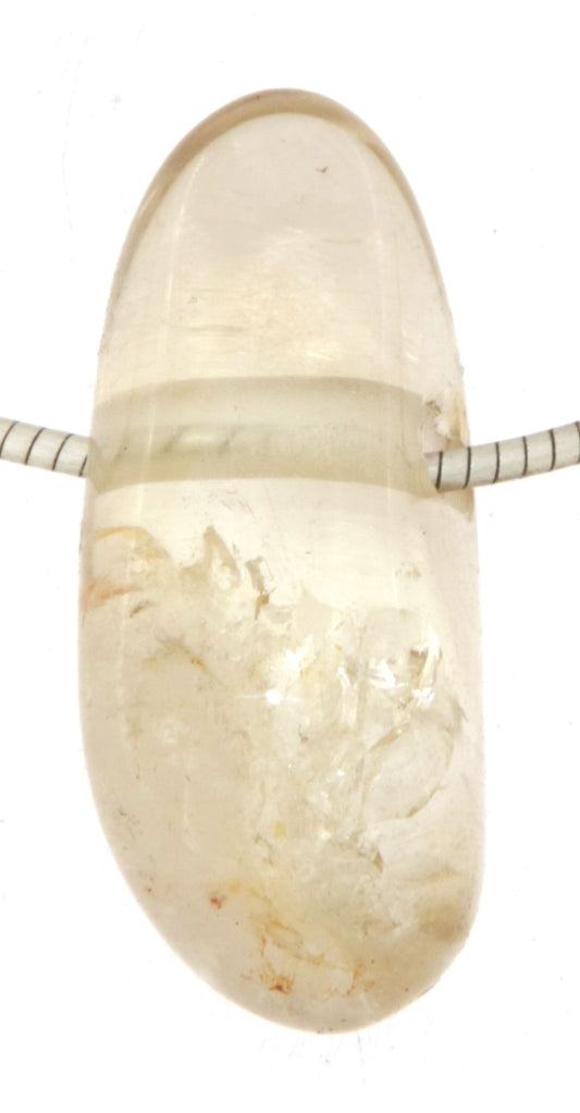 Citrin unbehandelt Trommelstein Edelstein Schmuck Ketten Anhänger - A Qualität #6283
