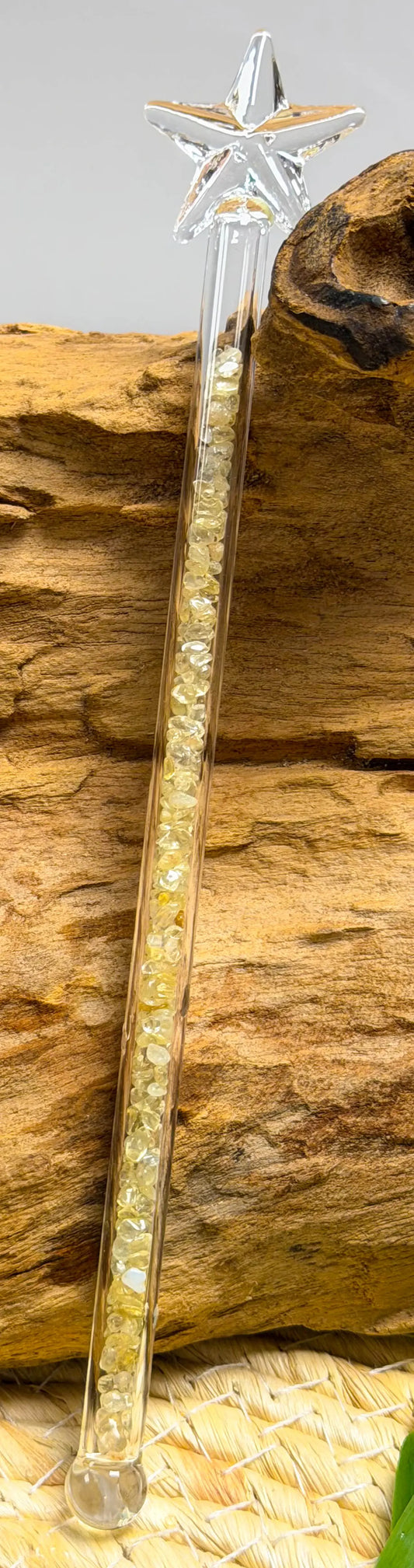 Edelsteinwasser Citrin PREMIUM Vital Crystal Water Stick - Stern - Wasseraufbereitung - seelensteinchen