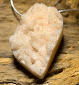 Dolomit Druse Trommelstein Edelstein - Schmuck Ketten Anhänger - A Qualität #0216