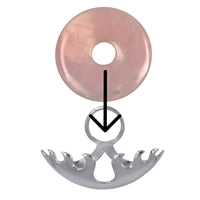 Donutverzierung - Donuthalter Welle 925er Silber für Donut 30mm #ms0100