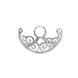 Donutverzierung - Donuthalter Paisley 925er Silber für Donut 30mm #ms0102