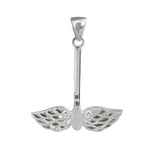 Donuthalter "Pegasus-Flügel" Silber - für 30 - 40mm Donut - 925er Silber