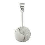 Donuthalter "Yin Yang" Silber - für 30 - 40mm Donut - 925er Silber
