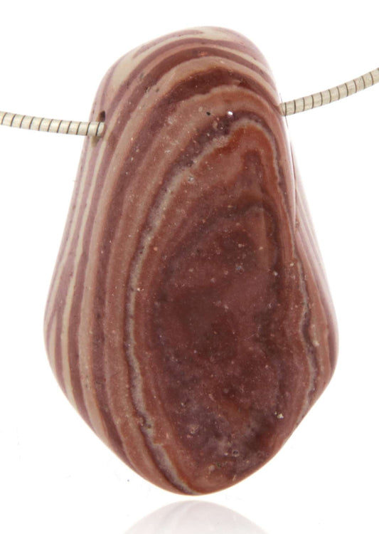 Dr. Liesegang Trommelstein Edelstein Schmuck Ketten Anhänger - A Qualität #6312