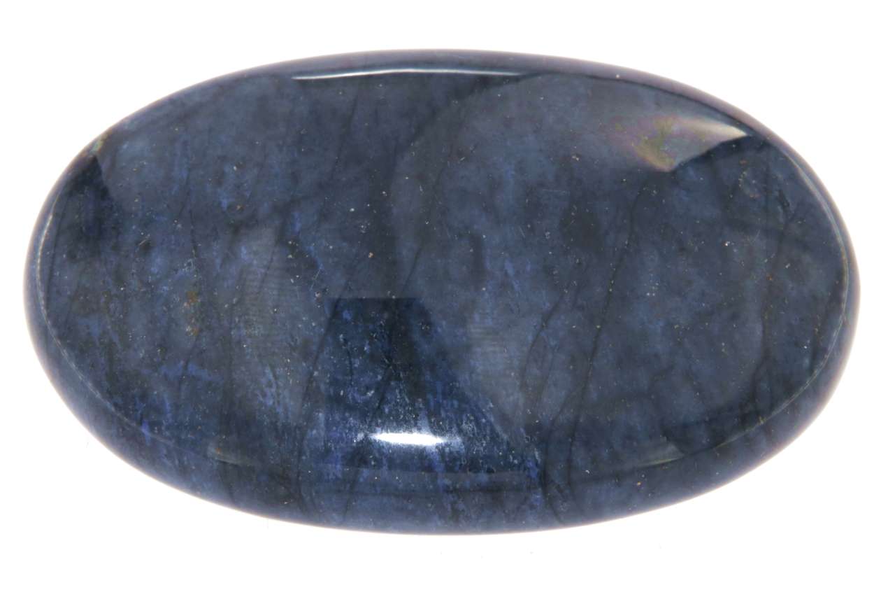 Dumortierit Seifenstein A Qualität XL - Massage 7x5x2cm - Edelstein - Handschmeichler