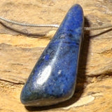 Dumortierit Trommelstein Edelstein Schmuck Ketten Anhänger - A Qualität #5120