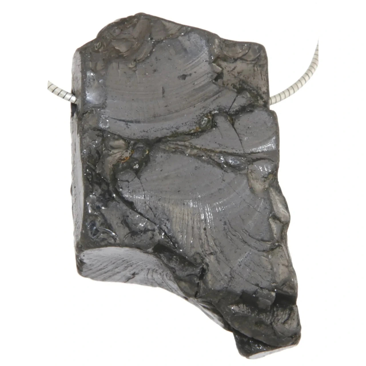 Edelschungit Trommelstein Edelstein Schmuck Ketten Anhänger - A Qualität #0081