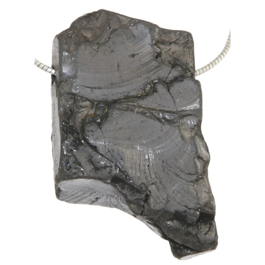 Edelschungit Trommelstein Edelstein Schmuck Ketten Anhänger - A Qualität #0081