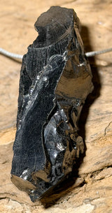 Edelschungit Trommelstein Edelstein Schmuck Ketten Anhänger - A Qualität #5151 - seelensteinchen