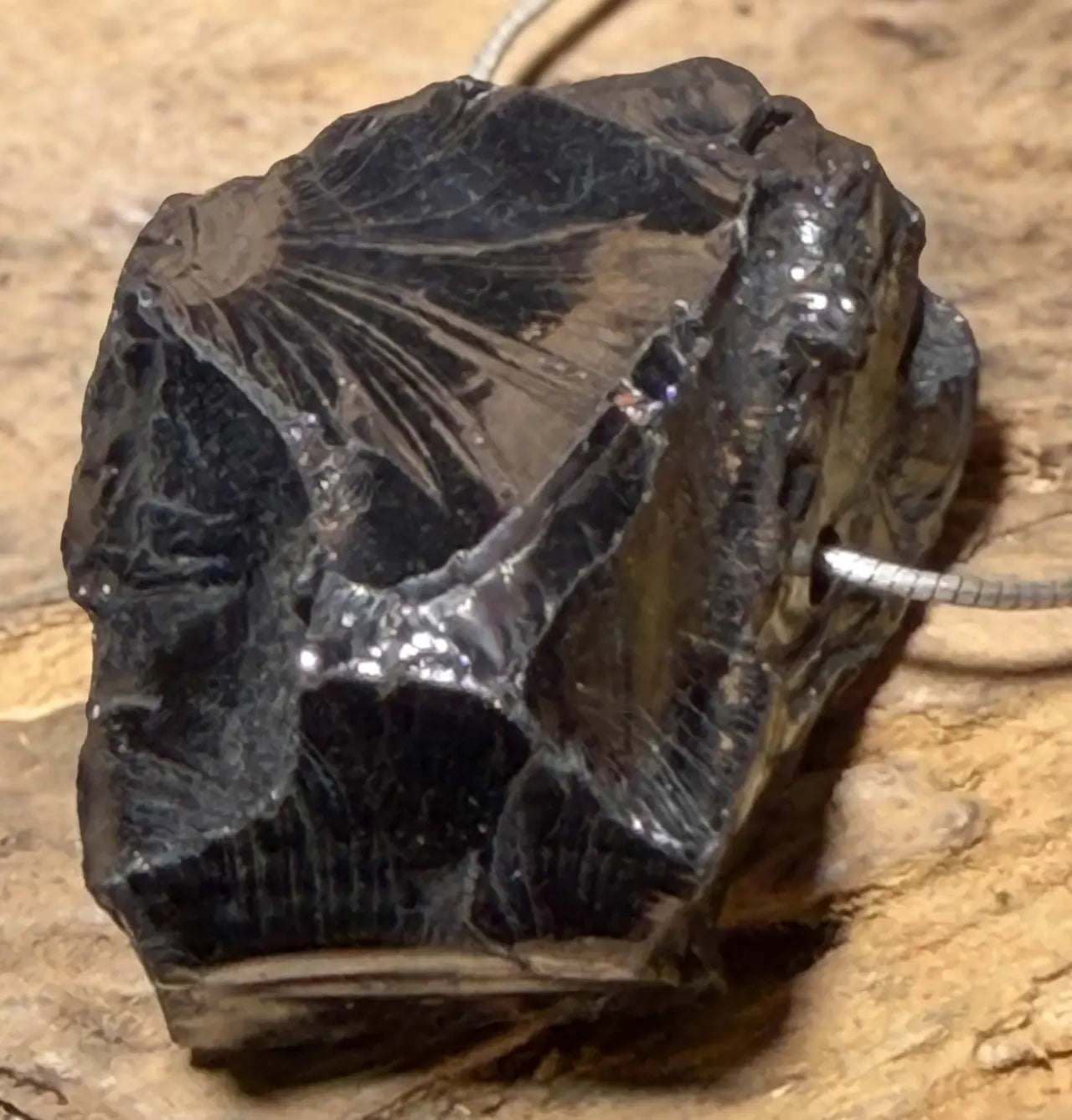 Edelschungit Trommelstein Edelstein Schmuck Ketten Anhänger - A Qualität #6866 - seelensteinchen