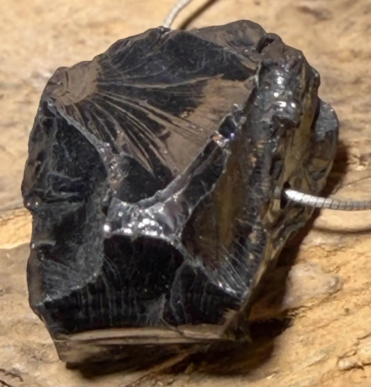 Edelschungit Trommelstein Edelstein Schmuck Ketten Anhänger - A Qualität #6866 - seelensteinchen