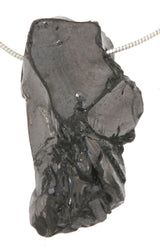 Edelschungit Trommelstein Schmuck Ketten Anhänger - Edelstein A Qualität #0457