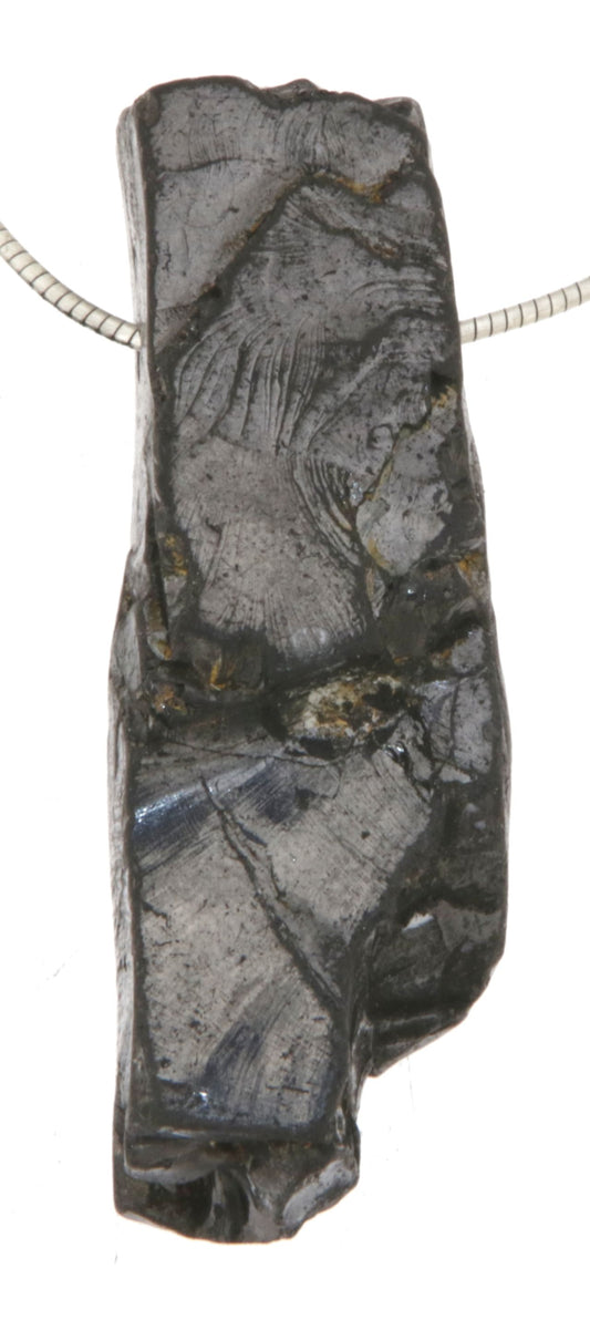 Edelschungit - Edel-Schungit Trommelstein Edelstein Schmuck Anhänger - A Qualität #0456