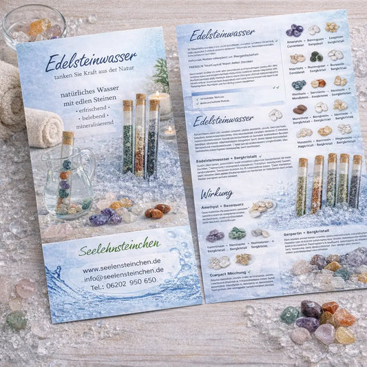 edelsteinwasser-wassersteine-energetisieren-infomaterial-zick-zack-flyer-seelensteinchen