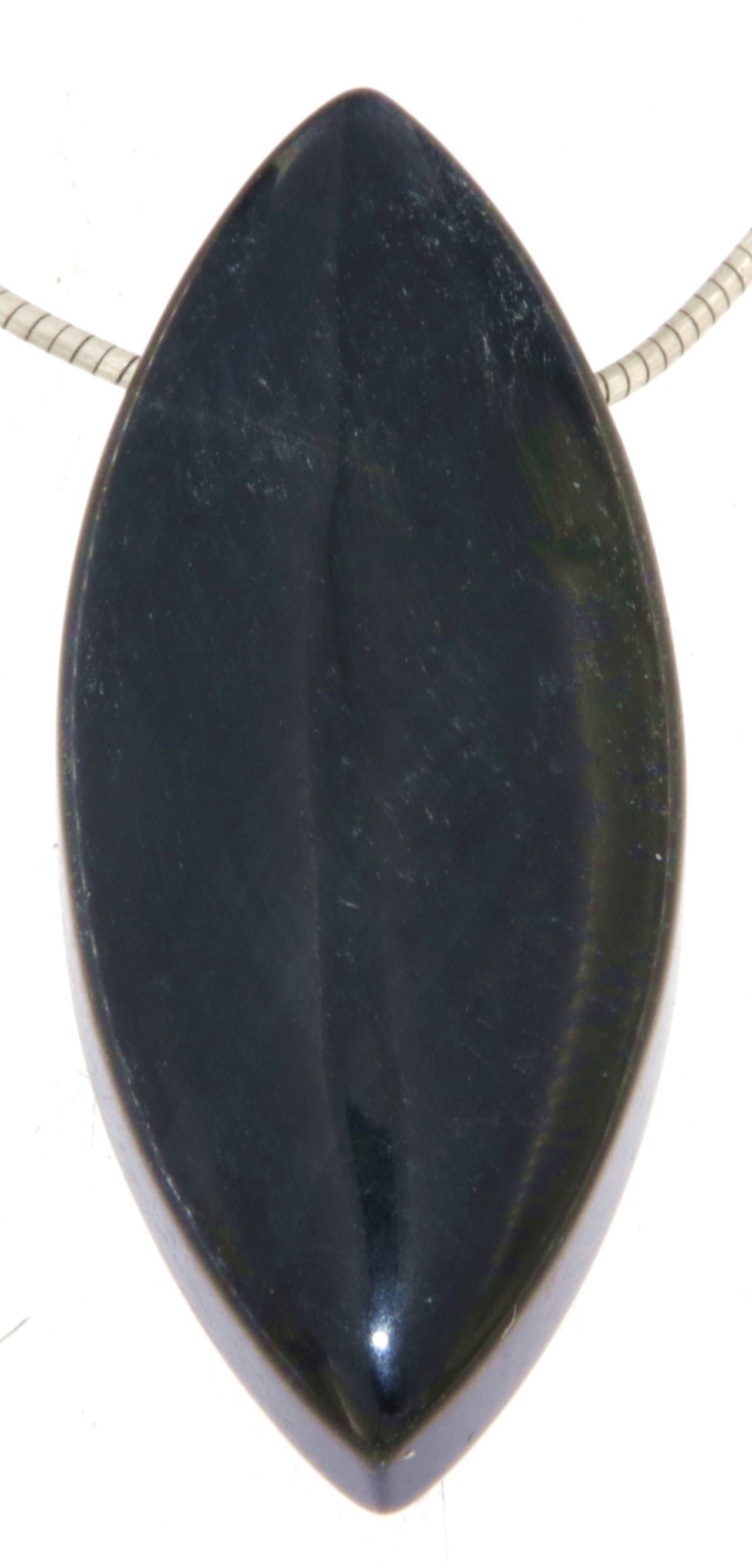 Falkenauge Navetten Schmuck Ketten Anhänger - Edelstein - Trommelstein - A Qualität #2534