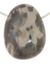 Flint - Trommelstein Schmuck Anhänger - Edelstein A Qualität #5279