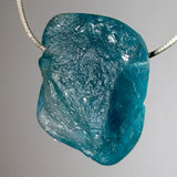 blauer Fluorit Trommelstein Edelstein Schmuck Ketten Anhänger #6974 - seelensteinchen